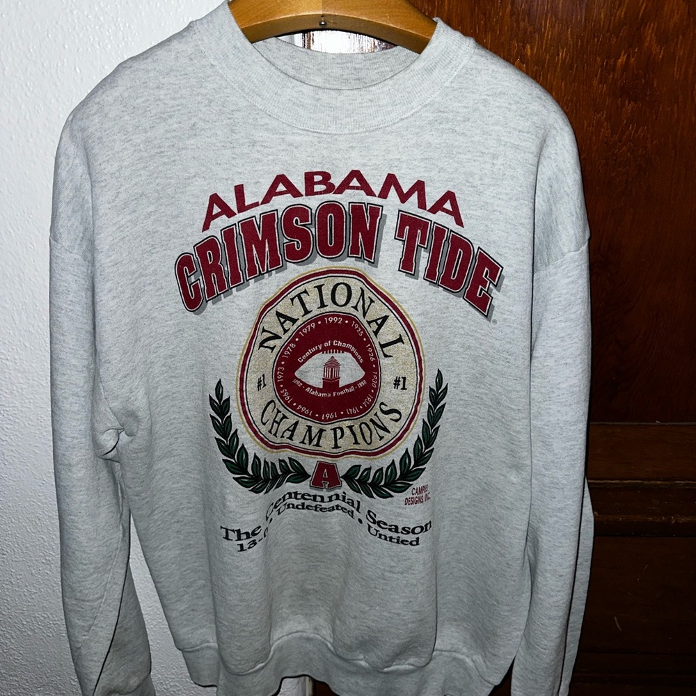 ❤️🤍❤️🤍❤️ 1992 VINTAGE ALABAMA CRIMSON TIDE SWEATSHIRT ❤️🤍❤️🤍❤️